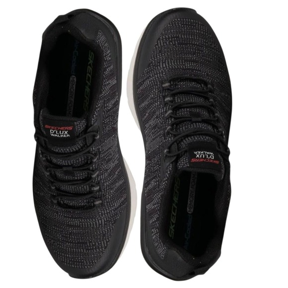 Skechers D'lux‎ Walker Pensive Mens Slip-On Sneaker Black Size 8.5 NEW - Picture 1 of 16